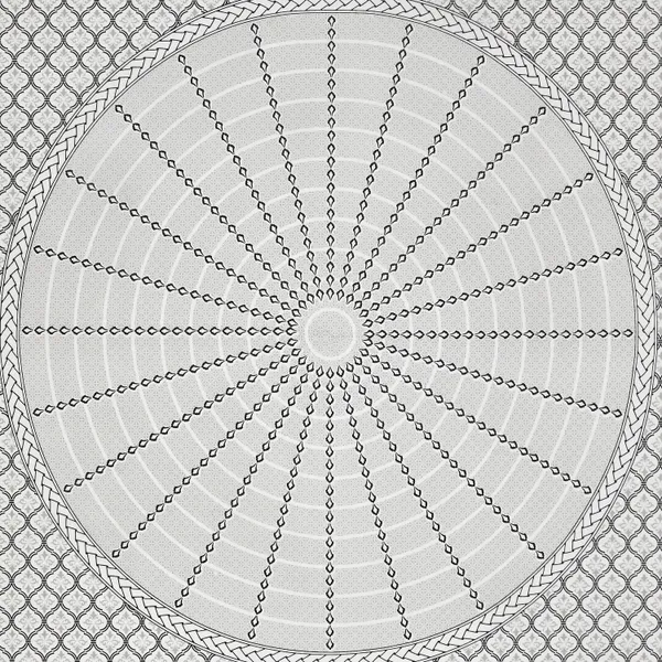 White_Cotton_Majestic_Mandala_Luxe_Double_Bedsheet_With_Pillow_Cover_100_X_108_Cm